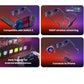 Four-panel graphic illustrating VITURE Luma Ultra compatibility with Nintendo Switch 2, 1080P wireless streaming, Android mobile games, and iPhone via adapter.