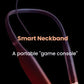 VITURE One Neckband glowing in red light, marketed as a “portable game console” for XR glasses.