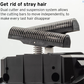 Detail of Wahl Shaver's dual cutter and suspension system that allows independent movement of cutting bars for precise hair removal.