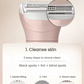 Philips Lady Shaver 6000 pearl soft lifting cutting head for a clean, gentle shave