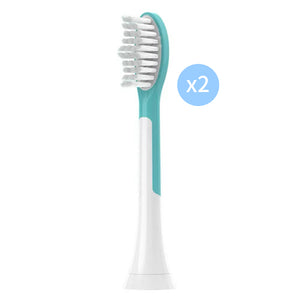 Two Philips Sonicare For Kids HX6042/13 replacement toothbrush heads for age 7+