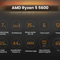 AMD Ryzen 5 5600 processor specifications graphic