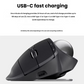 Logitech MX Ergo S with Logi Bolt USB receiver and USB-C charging