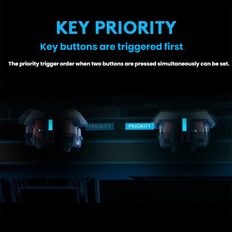Logitech G515 RAPID magnetic Hall Effect switch close-up showing contactless sensing