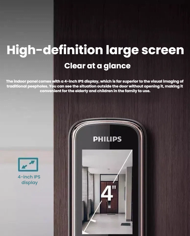 Philips DDL709 smart lock — 3D facial recognition unlocking demonstration