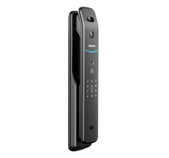 Philips EasyKey DDL709 3D facial recognition smart lock — front view with dual camera