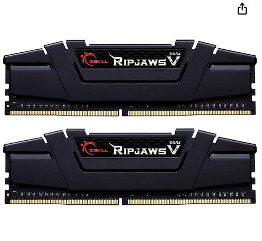 G.Skill Ripjaws V 16GB DDR4 3600MHz black desktop memory kit