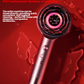 Breo S3 scalp massager IPX7 waterproof for wet and dry use in the shower, red