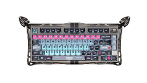 GravaStar V75 Pro Cyberpunk colourway angled view