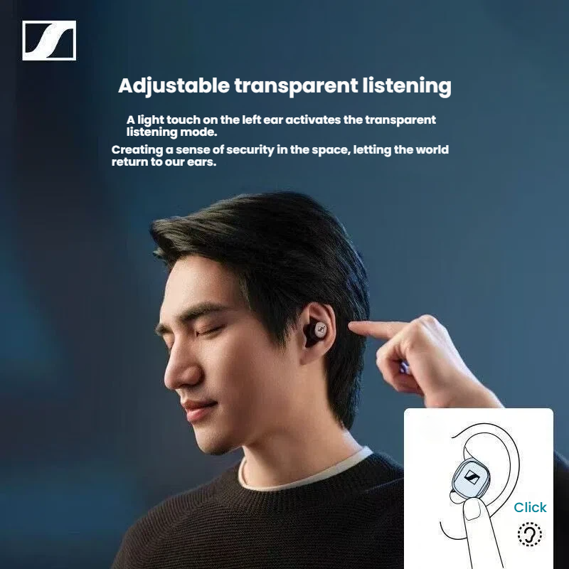 Sennheiser MOMENTUM True Wireless 4 adaptive Active Noise Cancellation callout