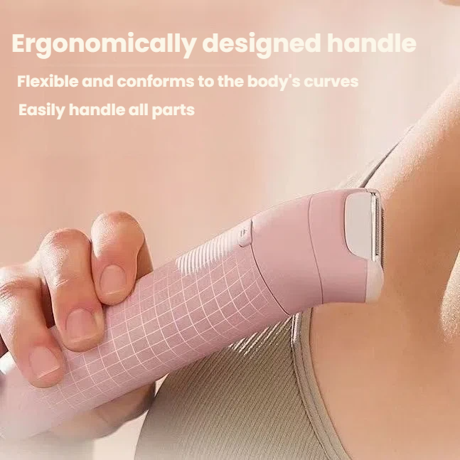 Philips Lady Shaver Series 6000 ergonomic S-shaped handle following body curves