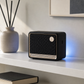 Edifier ES20 black Bluetooth speaker on a shelf