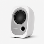 Edifier R12U active USB computer speaker in white, front detail