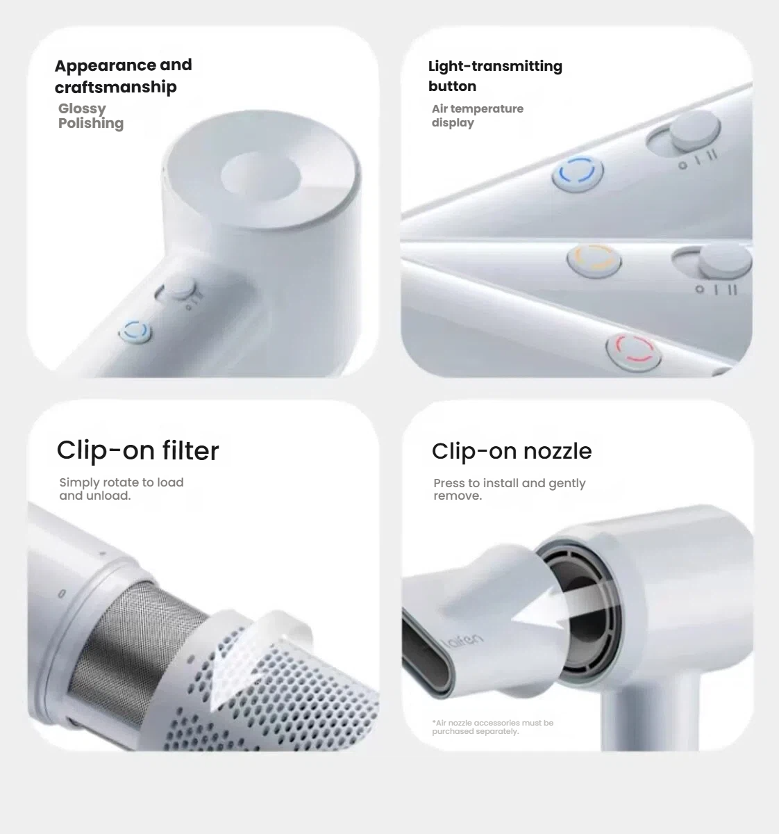Laifen SE Lite smart temperature control 50 times per second illustration
