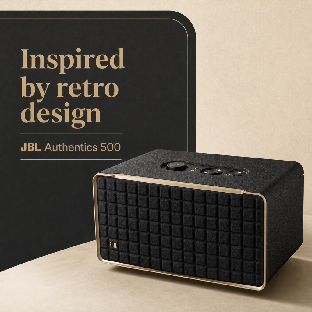 JBL Authentics 500 retro-inspired design feature