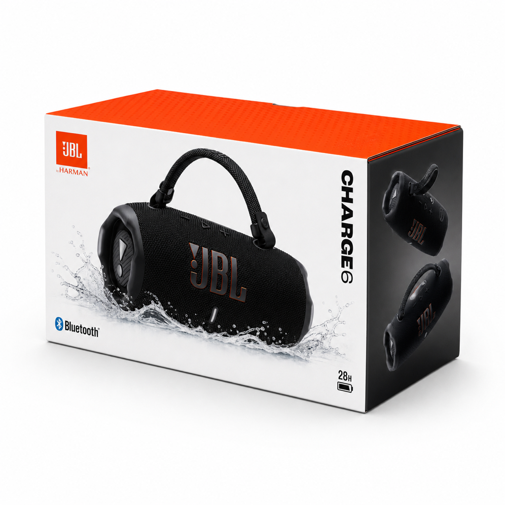 JBL Charge 6 portable speaker packaging