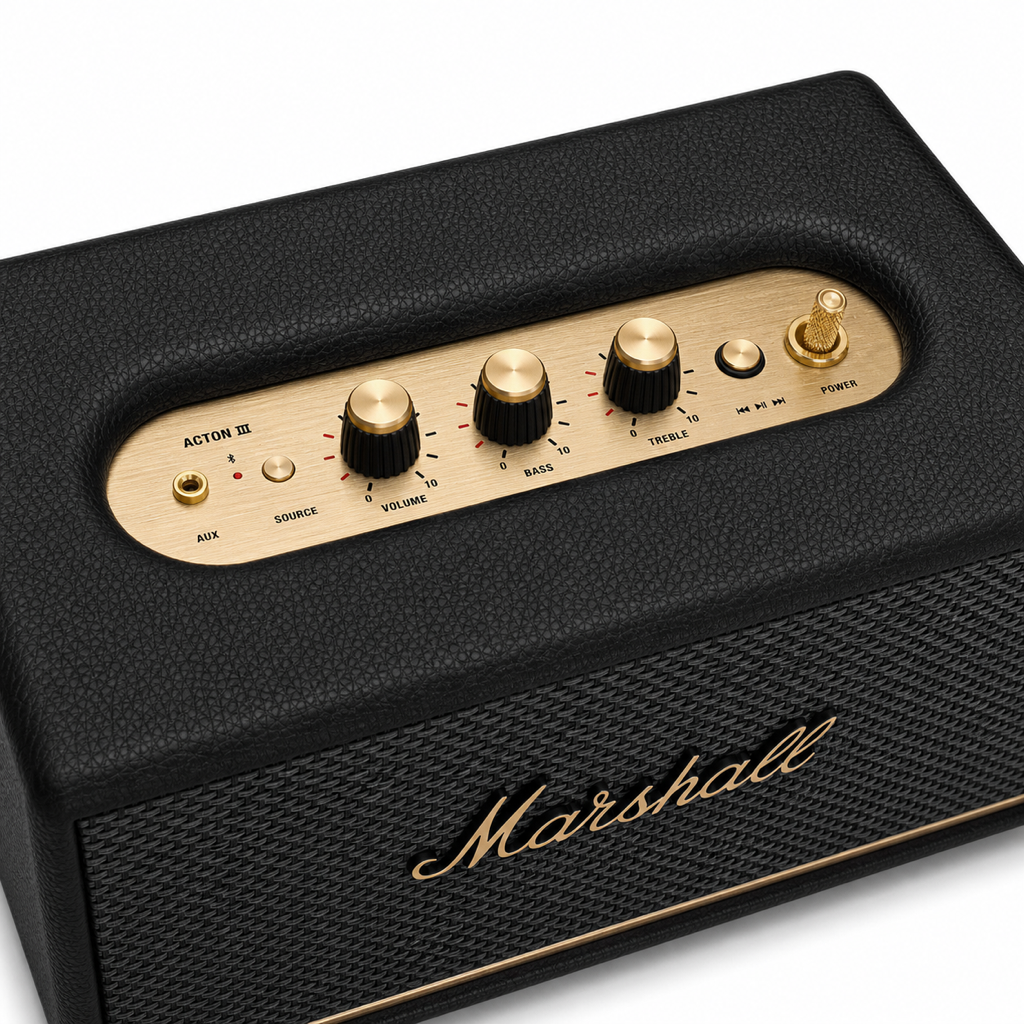 Marshall Acton III top control panel detail